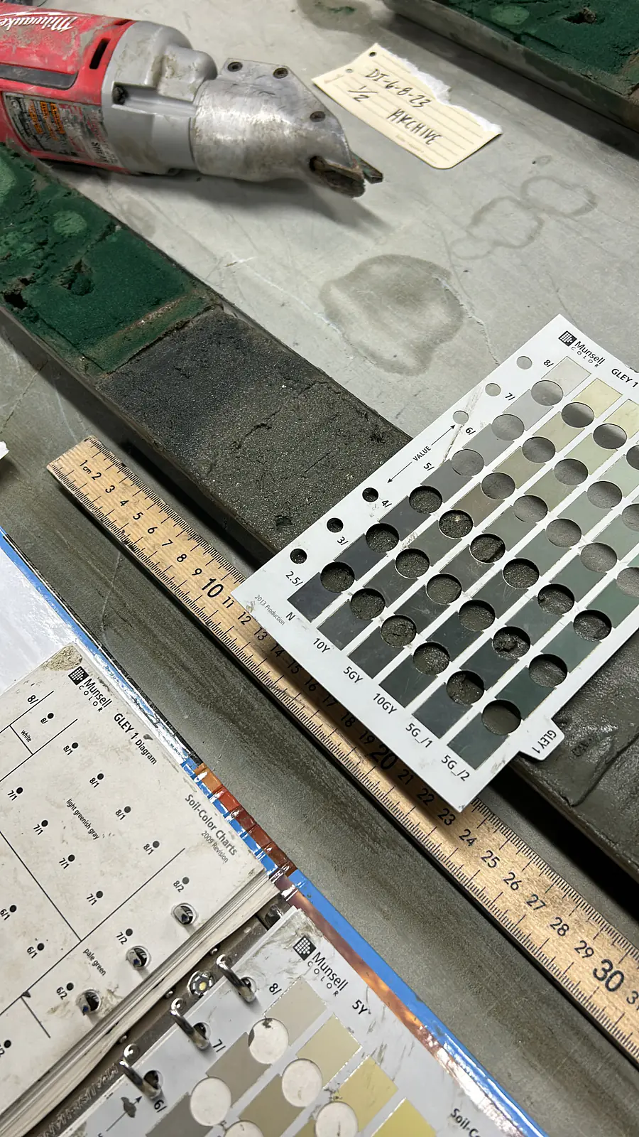 Analyzing pre-historic storms from a Dauphin Island sediment core
