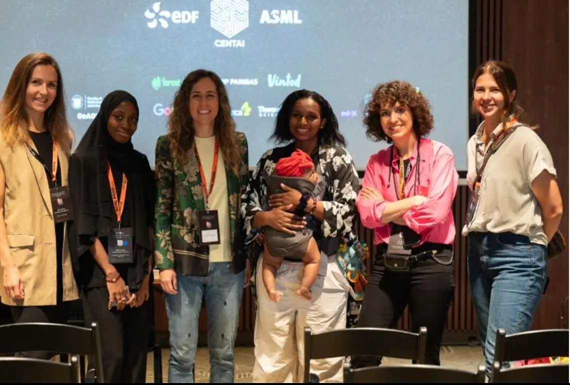 With the wonderful speakers , Karolina Griciūnė, Ana Peleteiro Ramallo, and Gintare Karolina Dziugaite. As well as co-organziers  Kamile Dementaviciute and Mariam BARRY 