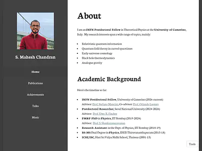 S. Mahesh Chandran
