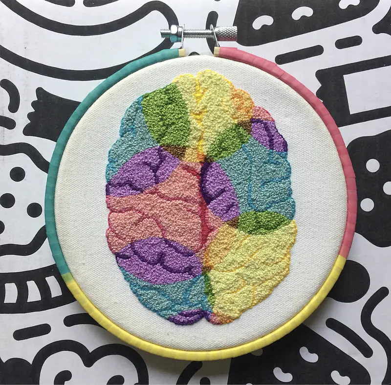 Geometric Circles Brain