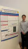 Tomas proudly sharing his first poster as a member of the Astiz Lab.