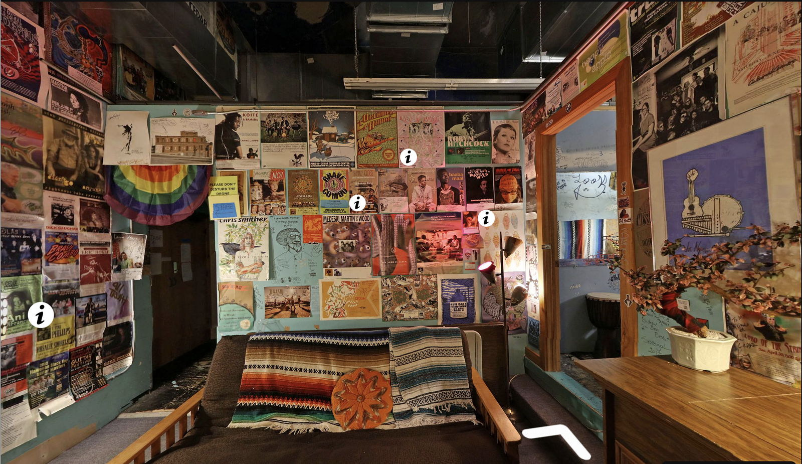 Screenshot of Cedar Cultural Center Green Room