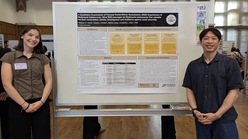 Madelyn and Nathan at the Poster expo!