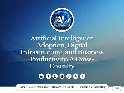 Artificial Intelligence Adoption, Digital Infrastructure, and Business Productivity: A Cross-Country
