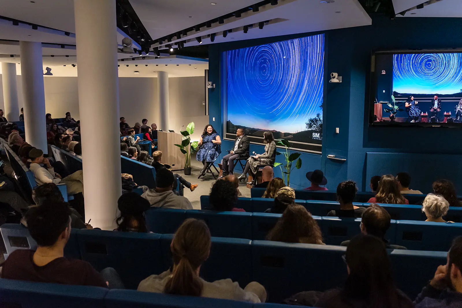 A view from the audience during the panel