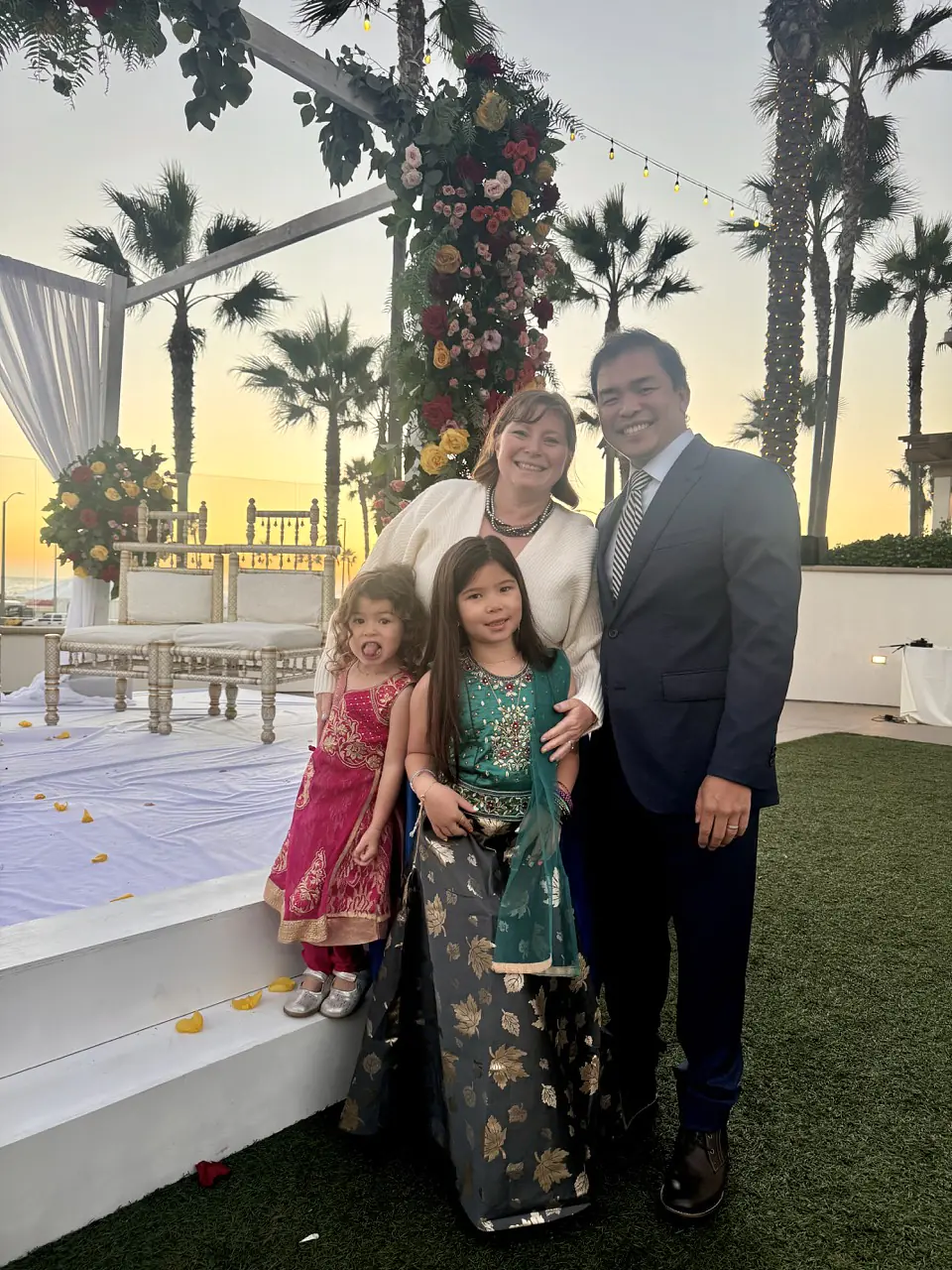 At the wedding we attended