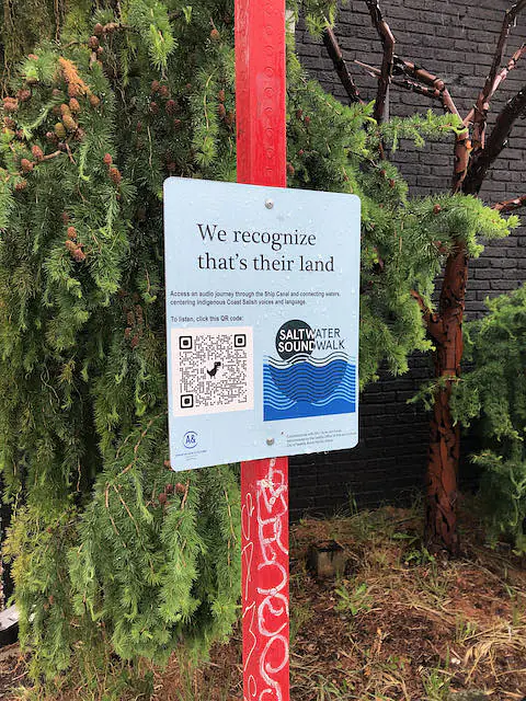 We Recognize That's Their Land Marker
