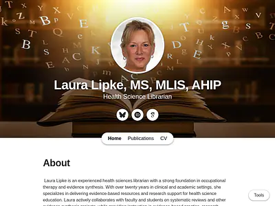 Laura Lipke, MS, MLIS, AHIP