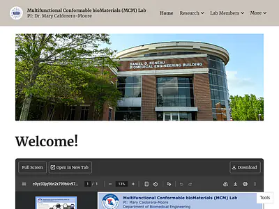Multifunctional Conformable bioMaterials (MCM) Lab