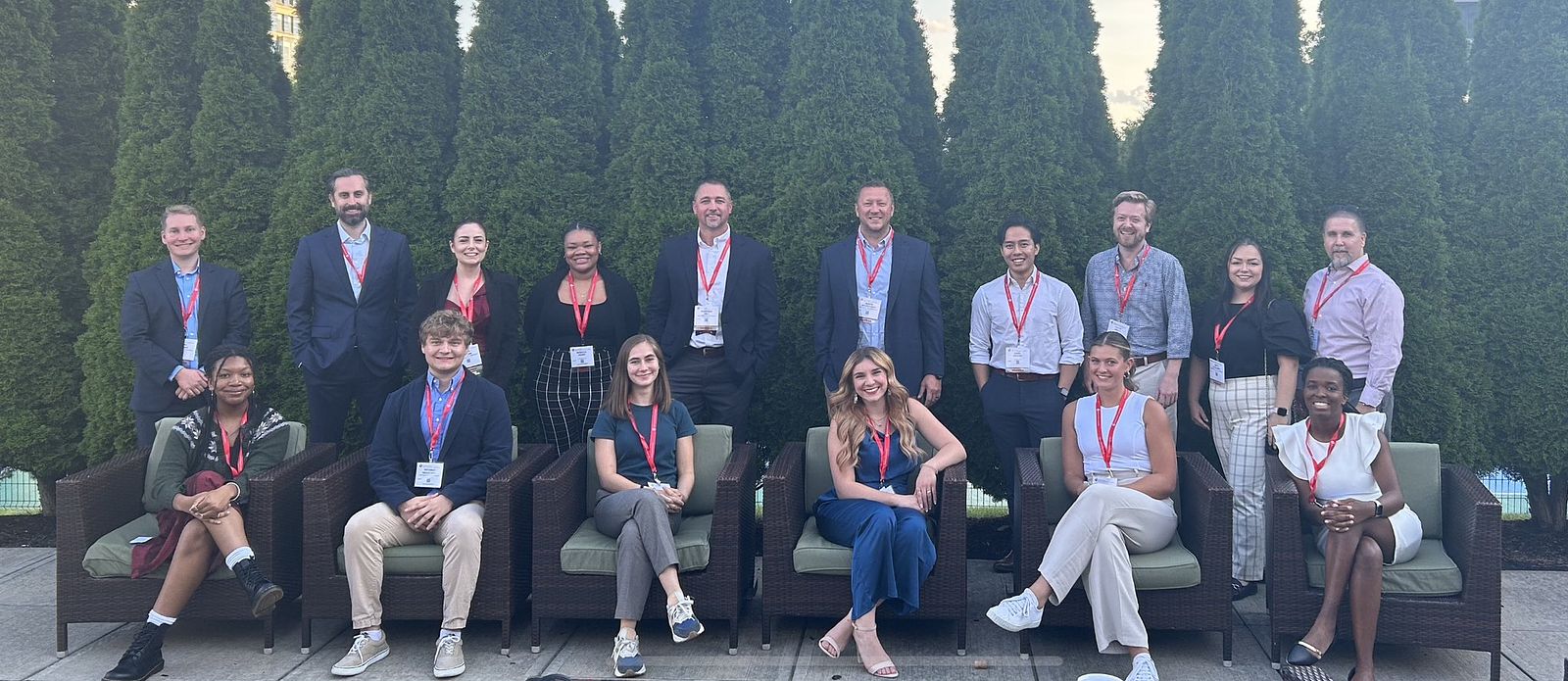 A picture of members of the Center while attending a conference.