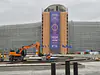 Belgium, Brussels (2026): Construction site in front of the Berlaymont building, the headquarters of the European Commission