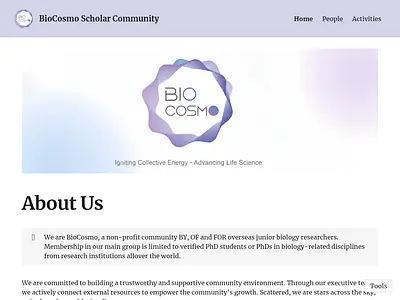 BioCosmo Scholar Community