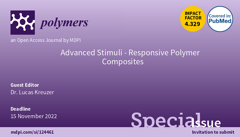 Announcement for a special issue on advanced responsive polymers in the journal polymers guest-edited by Lucas Kreuzer