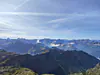 Germany, Bavaria (2021): View from the Nebelhorn mountain in the Allgäu Alps
