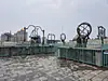 China, Beijing (2025): Astronomical instruments on the Beijing Ancient Observatory, one of the oldest in the world