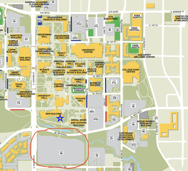 Mathposium parking for 2024.