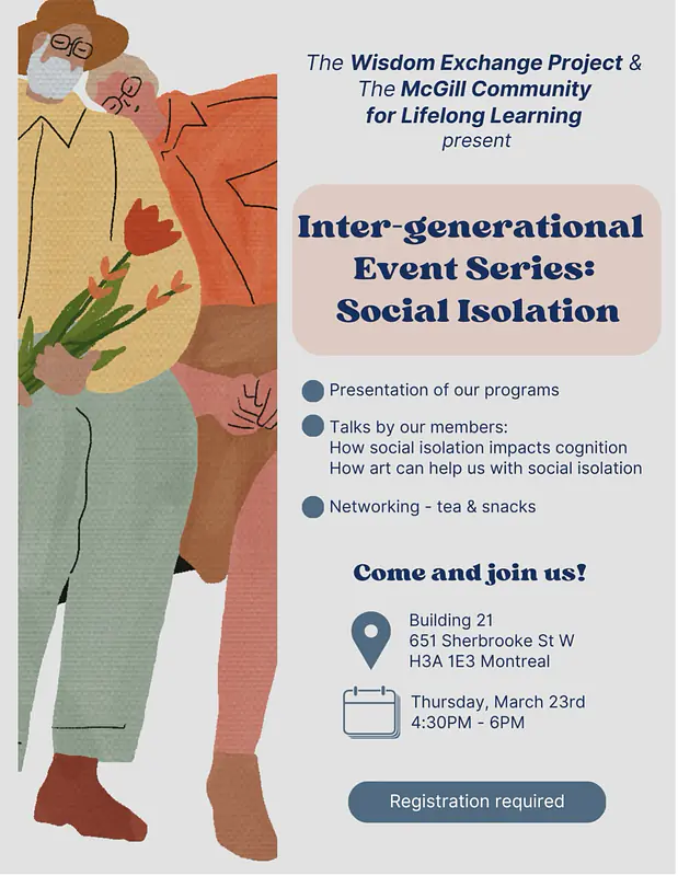 Event I organised to bridge the intergenerational gap in learning. Montreal, Canada