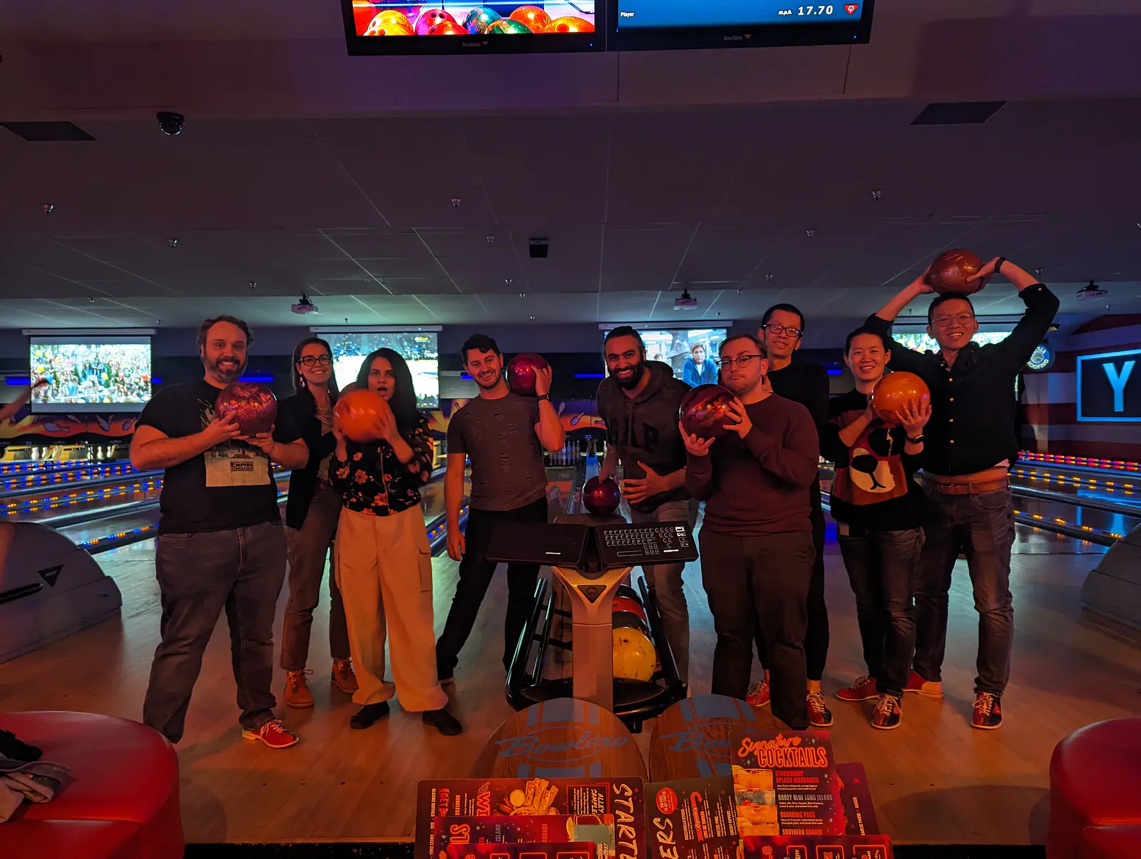 Postdoc Association bowling night (2023)