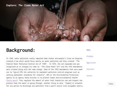 Explore: The Clean Water Act