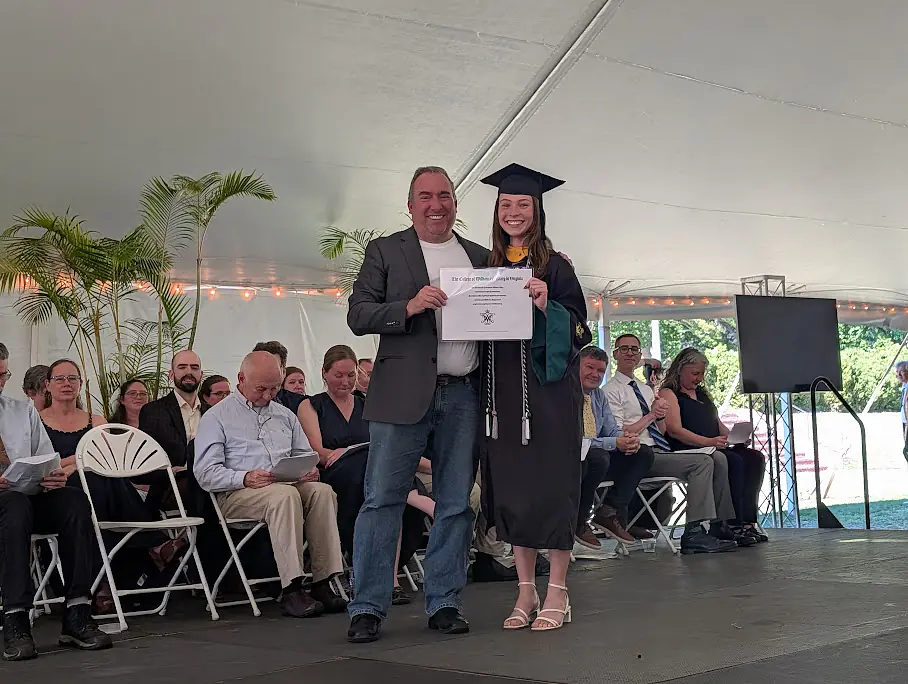 Biology graduation with my advisor Jon Allen