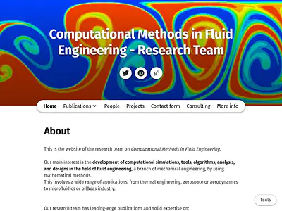 Computational Methods in Fluid Engineering - Research Team