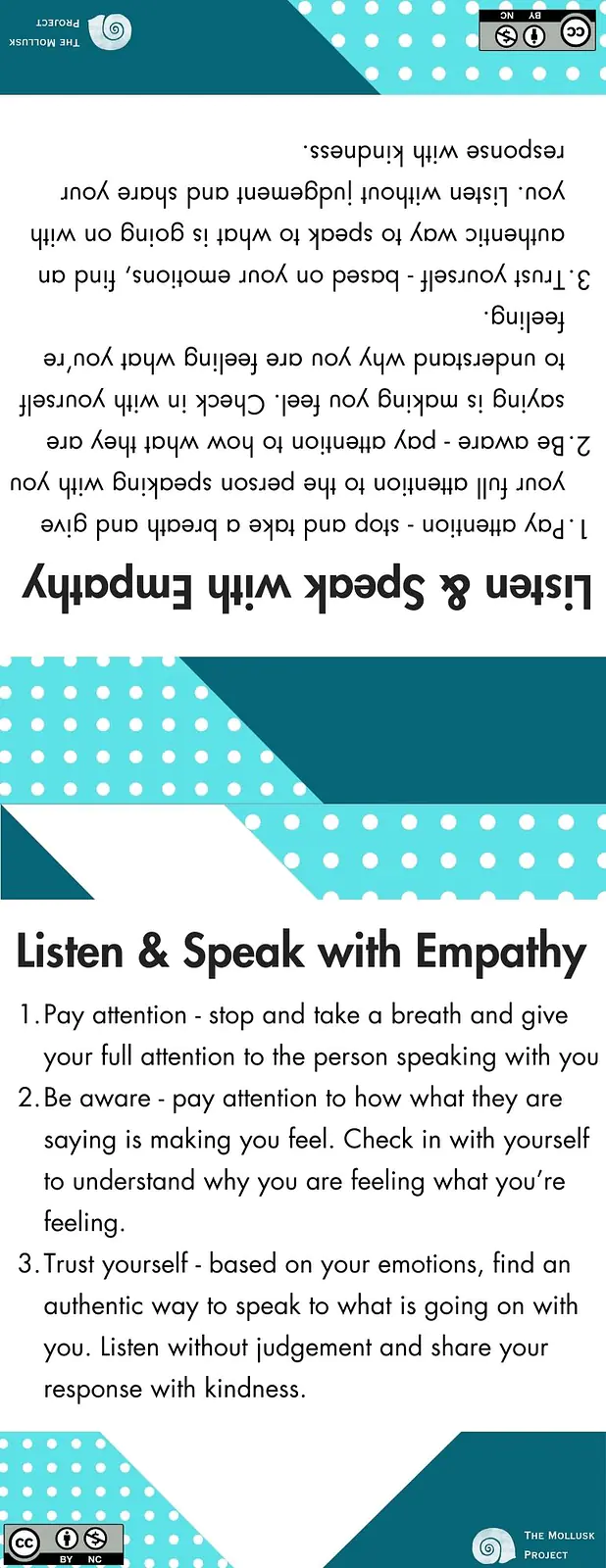 empathy reminders table tent card
