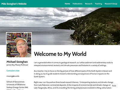 Mike Soreghan's Website