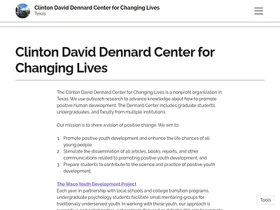 Clinton David Dennard Center for Changing Lives