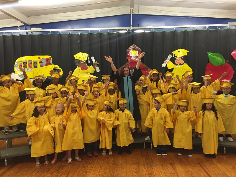 Throwback to my principal days: Pre-K Graduation!