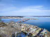 Japan, Hokkaido, Akkeshi (2023): View towards the entrance to Akkeshi Bay