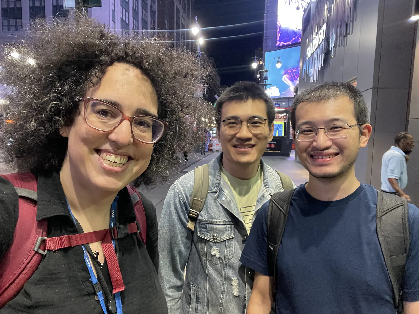 Myself, UofA Ph.D. student Jiachuan Xu and former UofA postdoc Xiao Fang