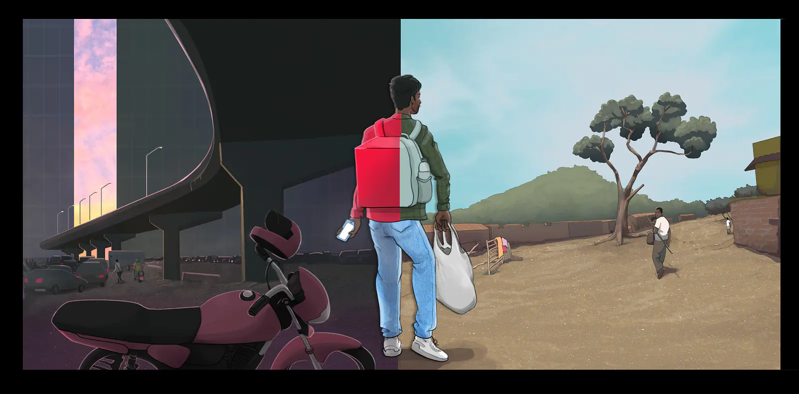 To the village and back: Rural-urban migration underlying the gig economy 