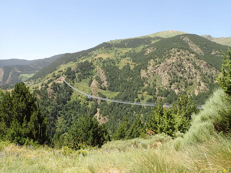 Andorra, Canillo (2024): The Pont Tibetà is one of the longest pedestrian suspension bridges in the world (Photo by Izabella Baisheva)