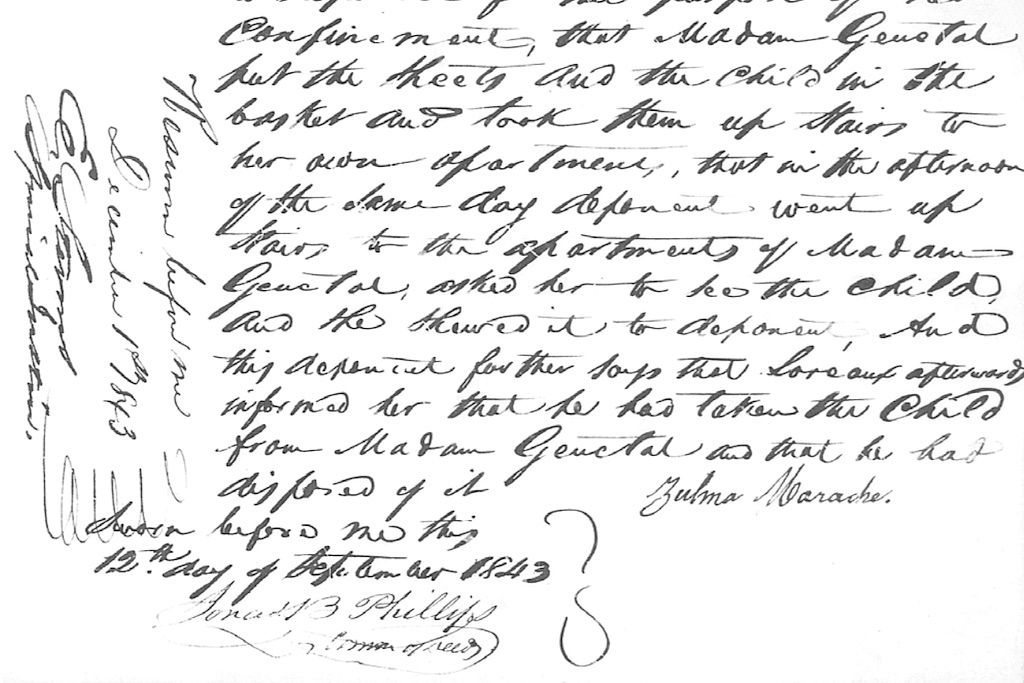 Marache’s signed statement.