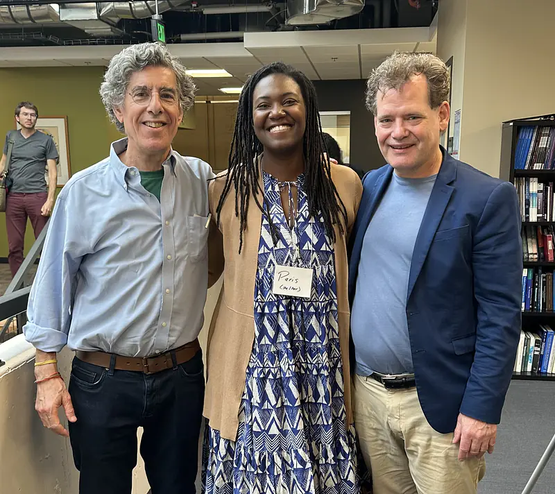 Photo with Richie Davidson & John Dunne. Plasticity of Well-Being Workshop. Center for Healthy Minds. June 2023