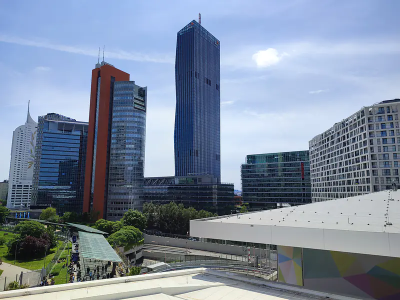 Austria, Vienna (2022): Geoscientists might recognize this place immediately - view from the Austria Center Vienna congress center during EGU2022