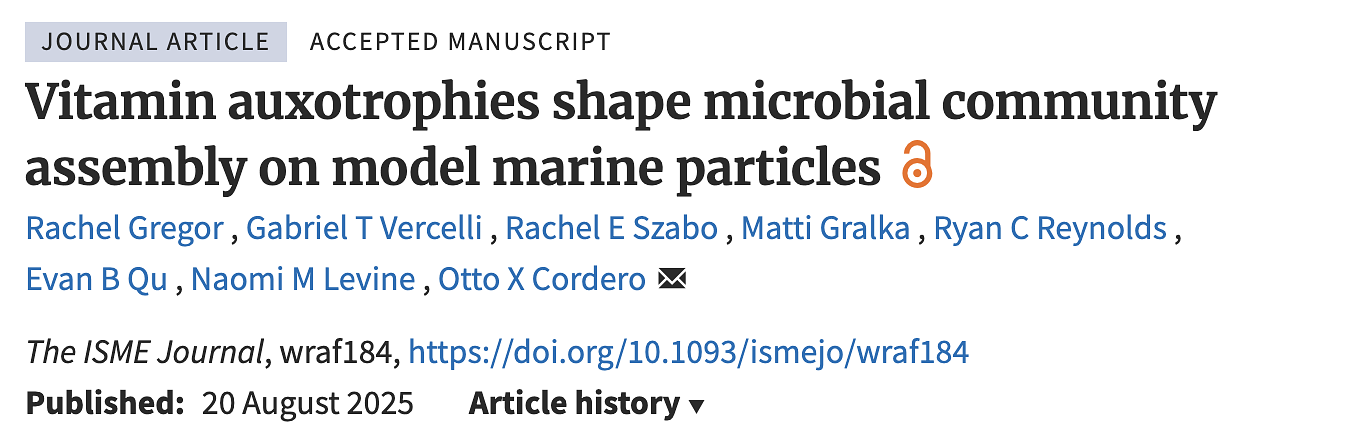  Screenshot of article title in ISMEJ