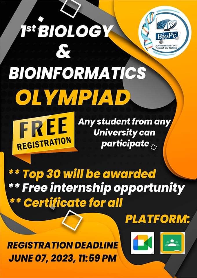 !st Biology and Bioinformastics olympiad