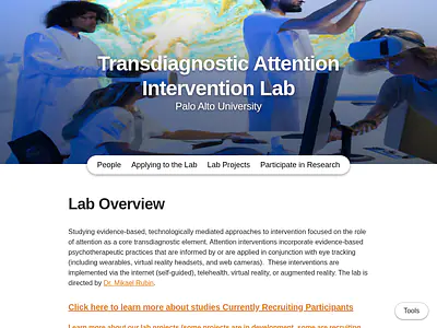 Transdiagnostic Attention Intervention Lab