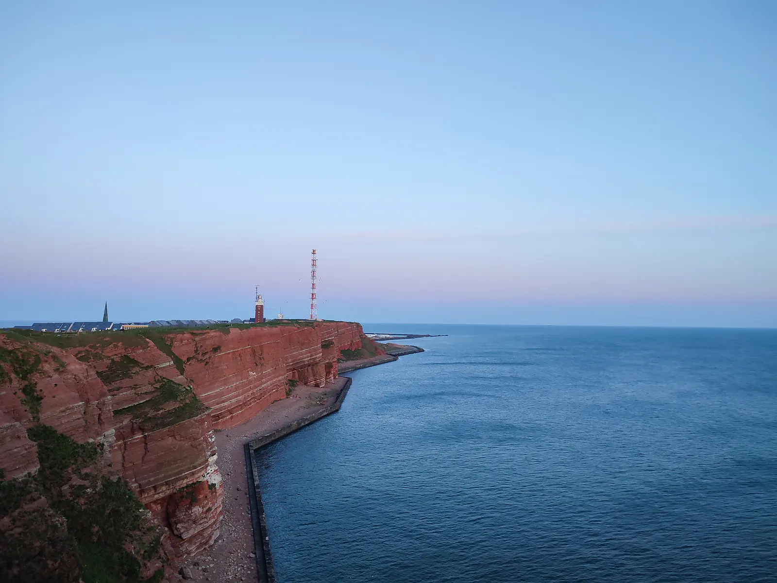 Germany, Schleswig-Holstein, Helgoland (2022): Nightfall on the country's most "remote" island