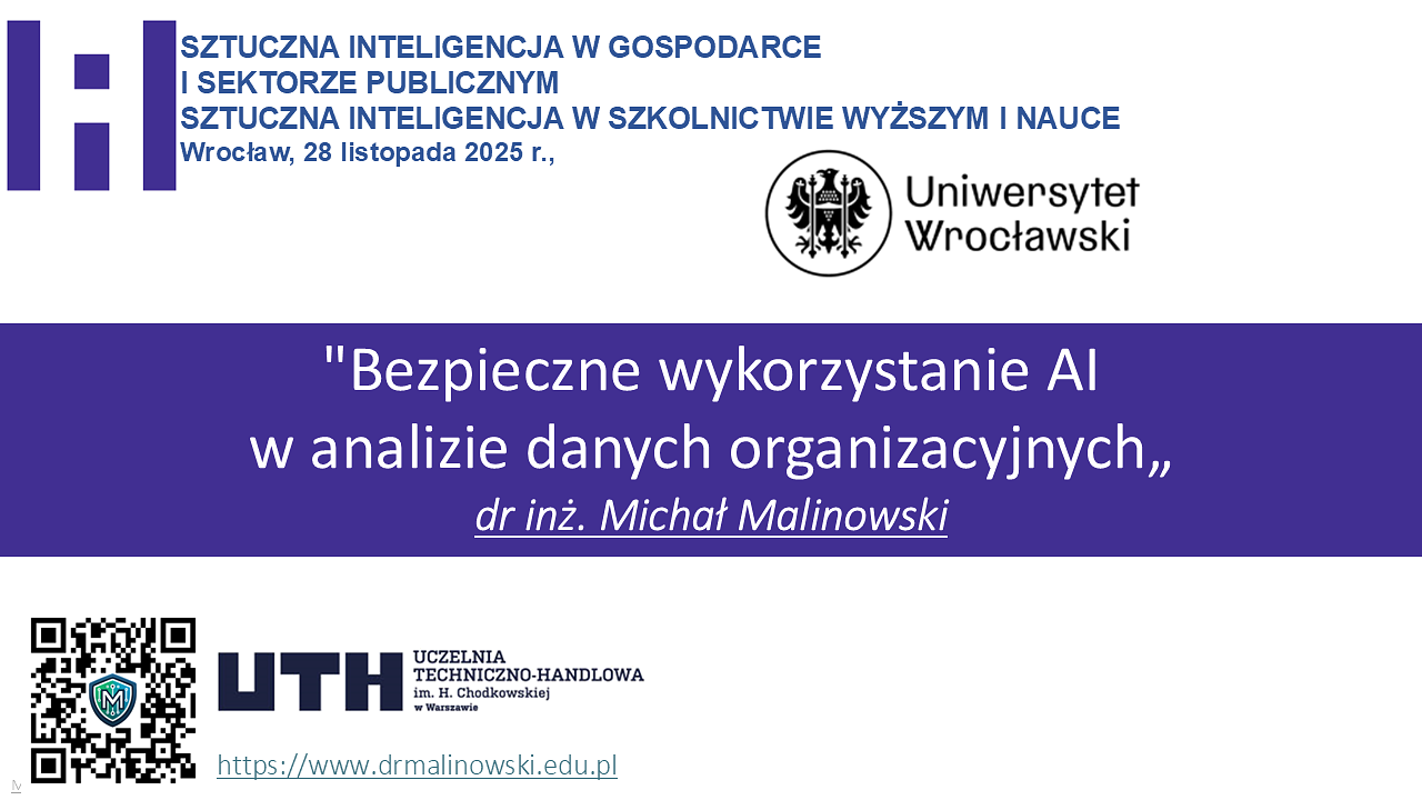 Bezpieczne wykorzystanie AI  w analizie danych organizacyjnych