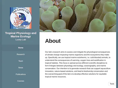 Tropical Physiology and Marine Ecology