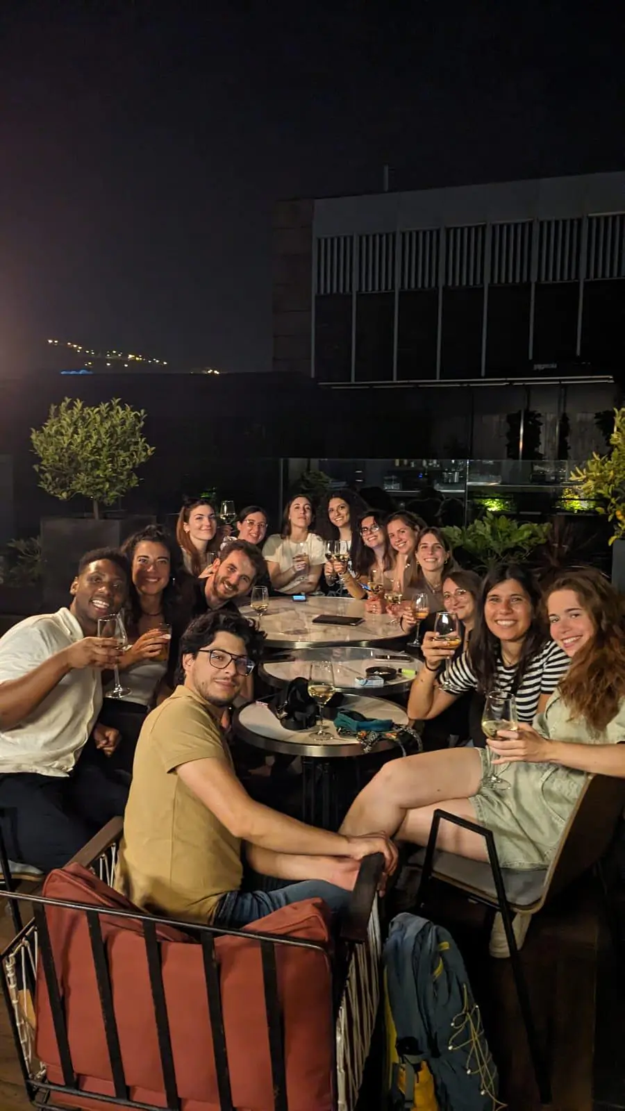 Networking at a bar in the beautiful Bilbao