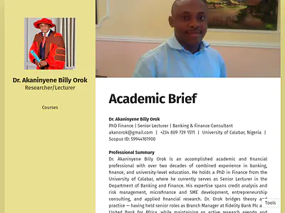 Dr.  Akaninyene  Billy Orok