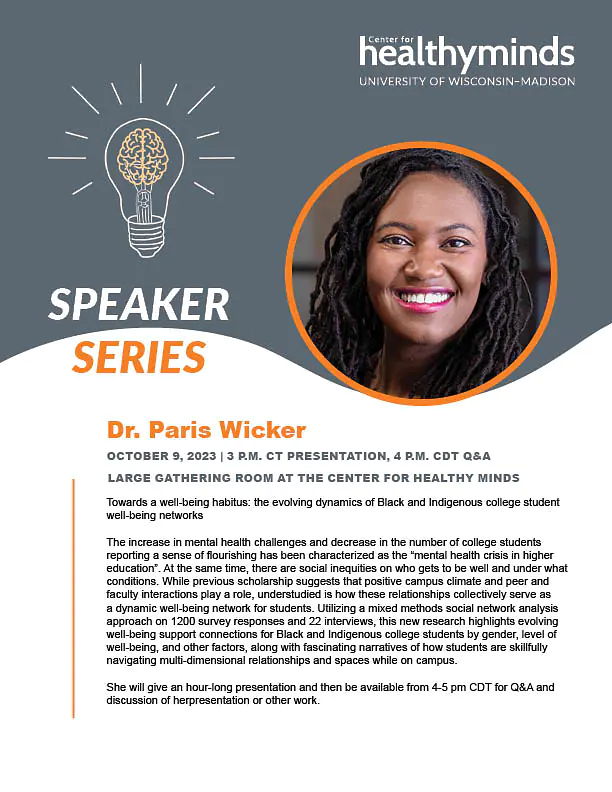 Research talk at the Center for Health Minds. Madison, WI. Fall 2023