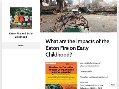Eaton Fire and Early Childhood