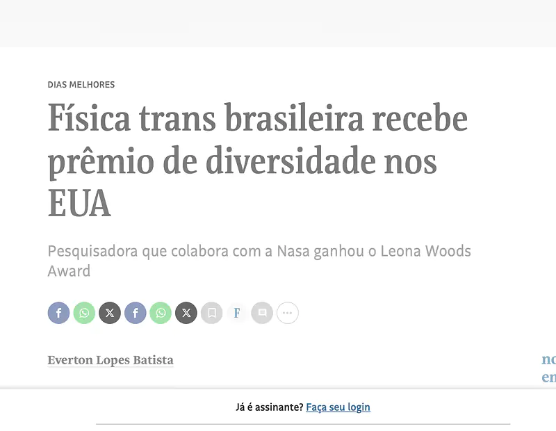 https://www1.folha.uol.com.br/ciencia/2019/05/fisica-trans-brasileira-recebe-premio-de-diversidade-nos-eua.shtml