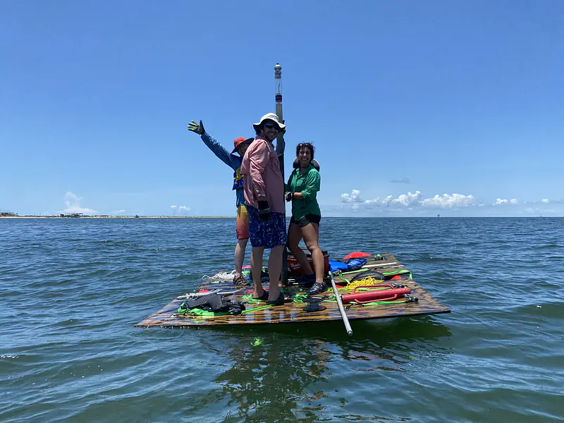 Piston coring in the back barrier of Dauphin Island