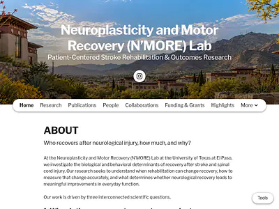 Neuroplasticity and Motor Recovery (N’MORE) Lab