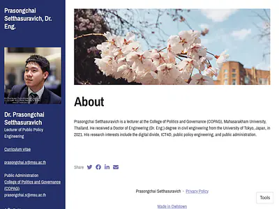 Prasongchai Setthasuravich, Dr. Eng.